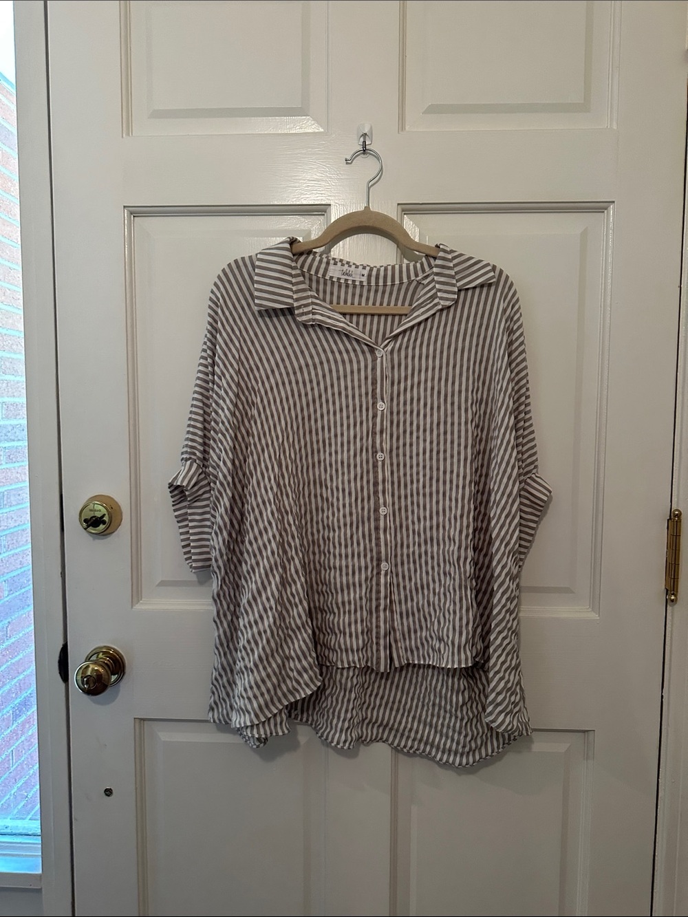 Relaxed Stripe Button-Down Too